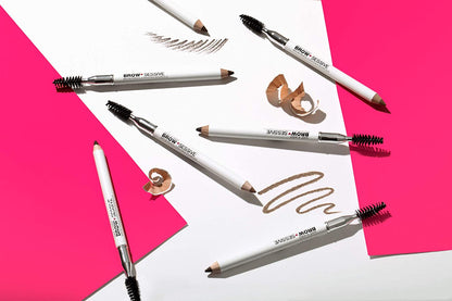 Brow-Sessive Brow Pencil, Ultra-Precise Dual Ended Spoolie Brush for Perfect Buidlable Blendable Shaping, Natural Lasting Shades for Every Brow, Cruelty-Free & Vegan - Taupe(Packaged)