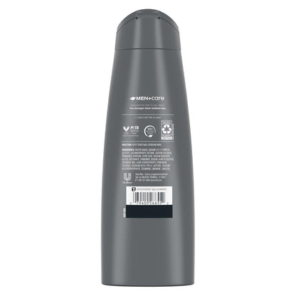 DOVE MEN + CARE Fortifying 2 in 1 Shampoo and Conditioner for Resilient and Thicker Hair Thick and Strong with Caffeine Helps Strengthen Thinning Hair 12 Oz, Pack of 6