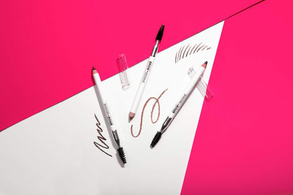 Brow-Sessive Brow Pencil, Ultra-Precise Dual Ended Spoolie Brush for Perfect Buidlable Blendable Shaping, Natural Lasting Shades for Every Brow, Cruelty-Free & Vegan - Taupe(Packaged)