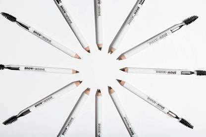 Brow-Sessive Brow Pencil, Ultra-Precise Dual Ended Spoolie Brush for Perfect Buidlable Blendable Shaping, Natural Lasting Shades for Every Brow, Cruelty-Free & Vegan - Taupe(Packaged)