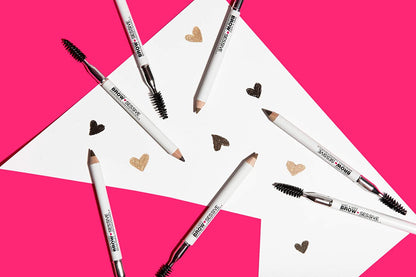 Brow-Sessive Brow Pencil, Ultra-Precise Dual Ended Spoolie Brush for Perfect Buidlable Blendable Shaping, Natural Lasting Shades for Every Brow, Cruelty-Free & Vegan - Taupe(Packaged)